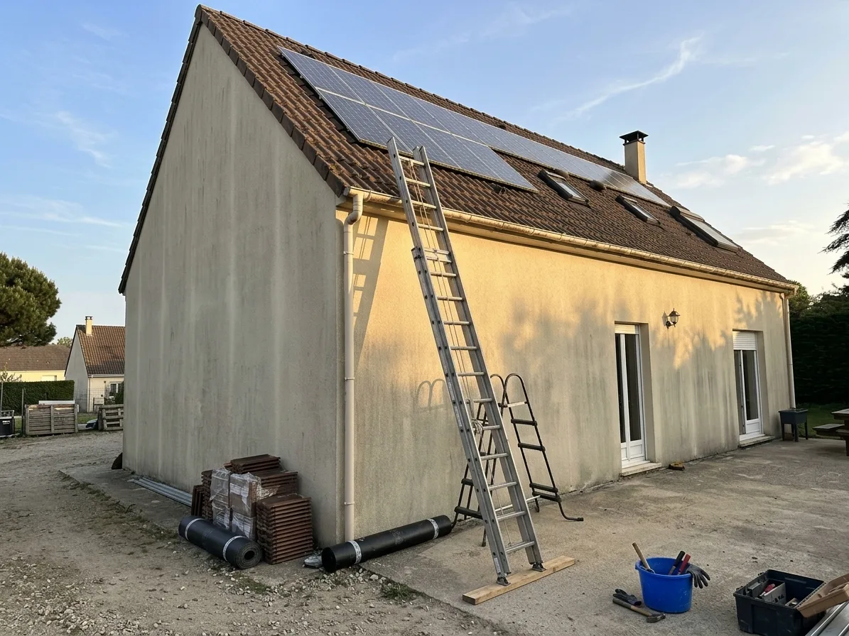 Démoussage de toiture à Moissy-Cramayel