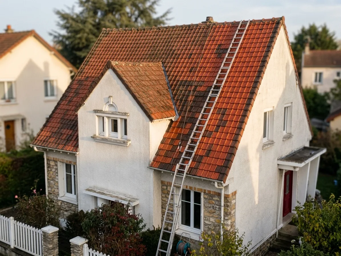 Nettoyage de toiture à Moissy-Cramayel