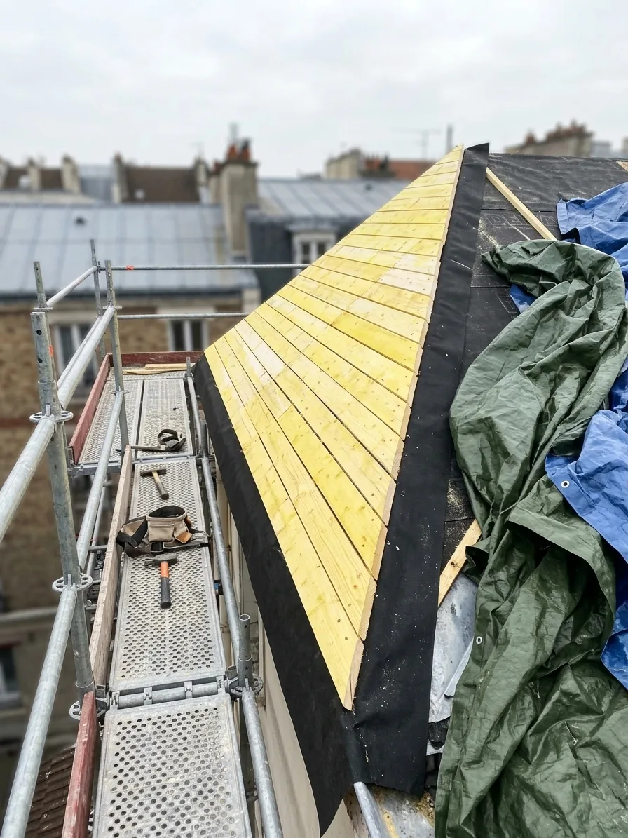 Réfection complète de toiture à Moissy-Cramayel