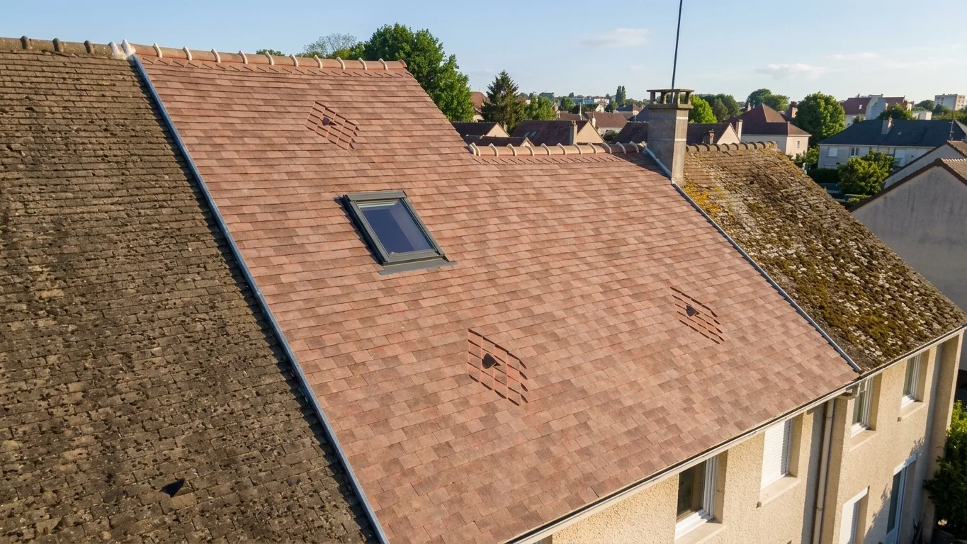 Réfection complète de toiture à Moissy-Cramayel